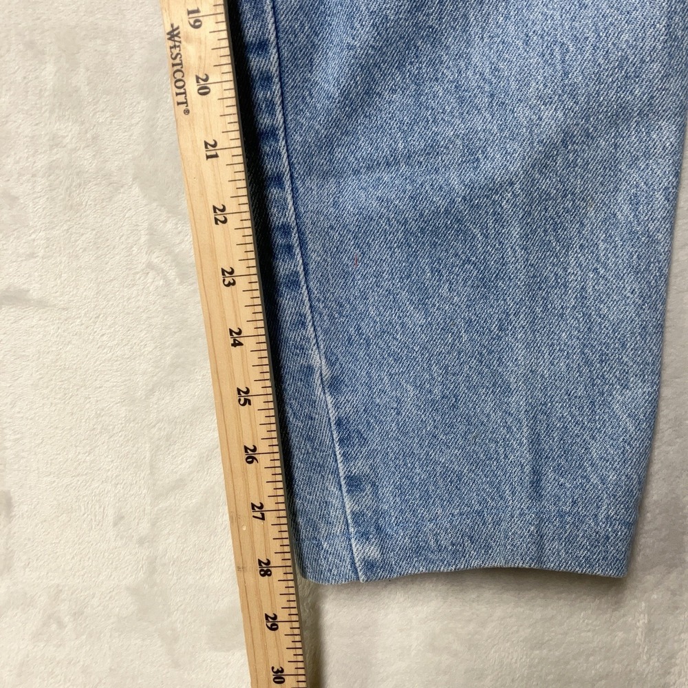 Vintage 80s 90s Abercrombie and Fitch Womens 14 Light Wash High Waist USA Made - Picture 5 of 9